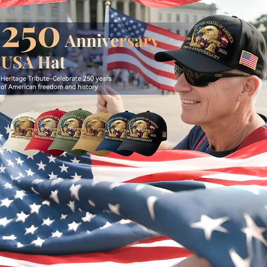 🧢50% Off Today 🔥 Celebrating The 250th Anniversary Of The Founding Of The United States With An Eagle Design - 1776-2026
